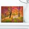 Designart - Bright Colorful Fall Trees in Forest - Large Landscape Canvas Art Print